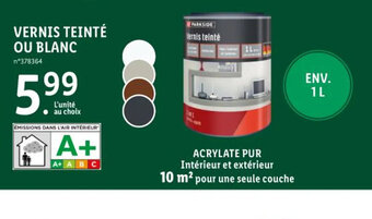 VERNIS TEINTÉ OU BLANC