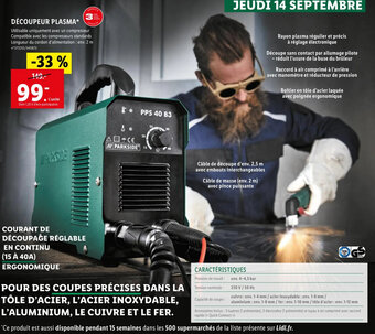 Lidl DÉCOUPEUR PLASMA* offre
