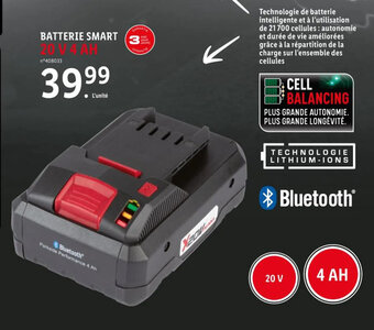 Lidl BATTERIE SMART offre