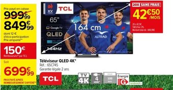 Carrefour Téléviseur QLED 4K* offre
