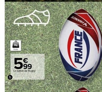 Carrefour Ballon de rugby francr taille 1 offre