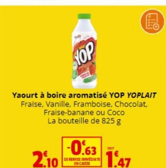 Coccinelle Express Yaourt à boire aromatisé YOP YOPLAIT offre