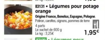 Thiriet Légumes pour potage orange offre