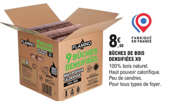 E.Leclerc Brico BÛCHES DE BOIS DENSIFIÉES X9 offre