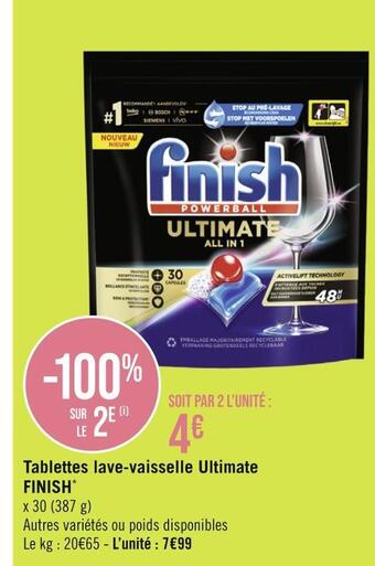Finish tablettes lave-vaisselle ultimate*