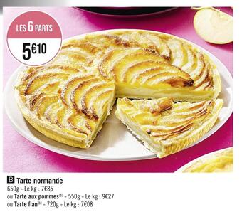 Casino Supermarchés Tarte normande offre