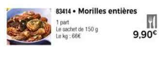Thiriet Morilles entières offre