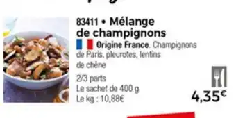 Thiriet Mélange de champignons offre