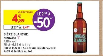 Intermarché Ninkasi bière blanche offre
