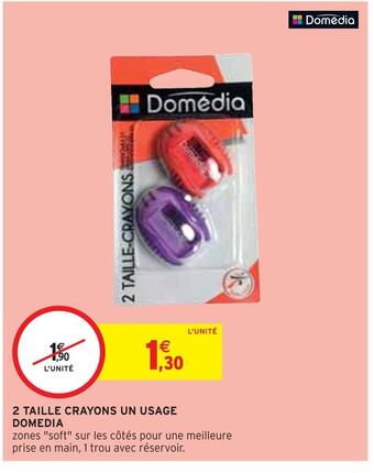 Intermarché Domedia 2 taille crayons un usage offre