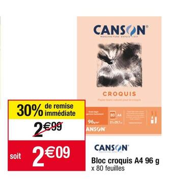 Canson bloc croquis a4 9