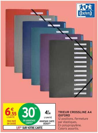Intermarché Oxford trieur crossline a4 offre