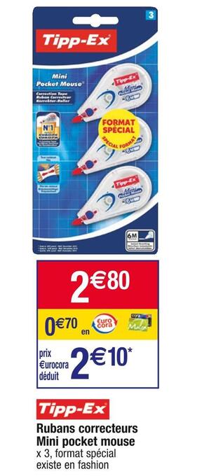 Tipp-ex rubans correcteurs mini pocket mouse