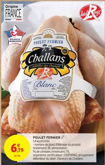 Intermarché Challans poulet fermier offre