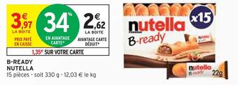 Intermarché Nutella b-ready offre