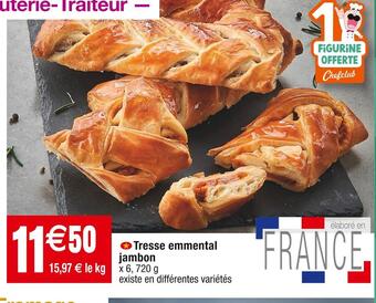 Cora x Carrefour Tresse emmental jambon offre