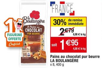 Cora x Carrefour La boulangère pains au chocolat pur beurre offre