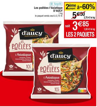 Cora x Carrefour D’aucy les poêlées l’asiatique offre