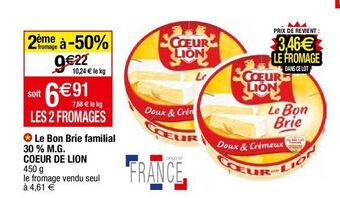 Migros Brie coeur de lion offre
