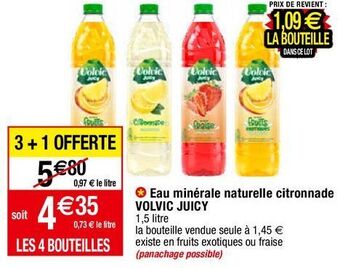 Migros Eau aromatisée volvic offre