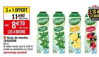 Migros Sirop teisseire offre