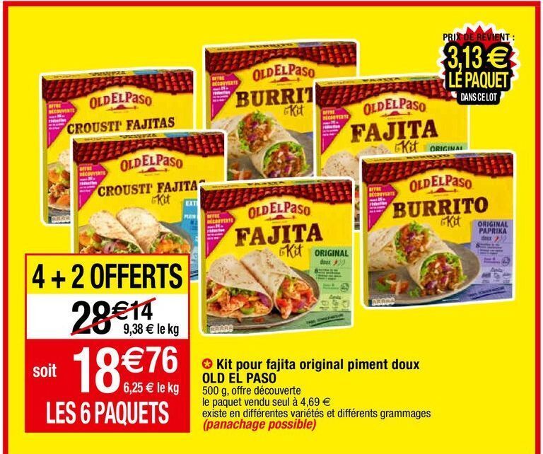 Promo Fajitas old el paso chez Migros