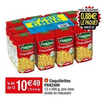 Migros Pâtes panzani offre