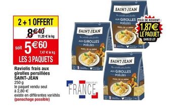 Migros Ravioli saint jean offre