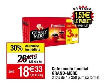 Migros Café moulu grand'mère offre
