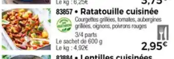 Thiriet Ratatouille cuisinée offre