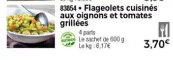 Thiriet Flageolets cuisinés aux oignons et tomates Grillées offre