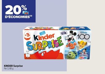 Carrefour Express KINDER Surprise Par 3, 60 g offre