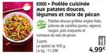 Thiriet Poêlée cuisinée aux patates douces offre