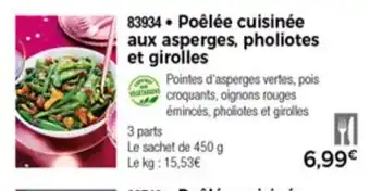 Thiriet Poêlée cuisinée aux asperges phliotes et girolles offre