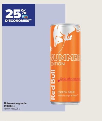 Boisson énergisante RED BULL Abricot fraise, 25 cl