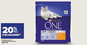 Carrefour Express Croquettes pour chat One adulte poulet & céréales offre