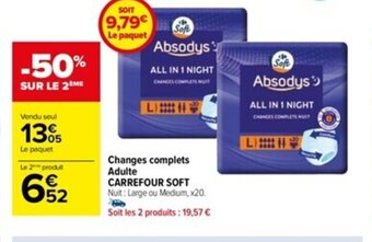 Changes complets Adulte CARREFOUR SOFT