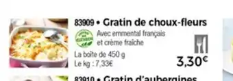 Thiriet Gratin de choux-fleurs offre
