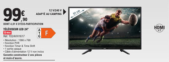 E.Leclerc TÉLÉVISEUR LED 24" offre