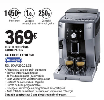 E.Leclerc CAFETIÈRE EXPRESSO offre