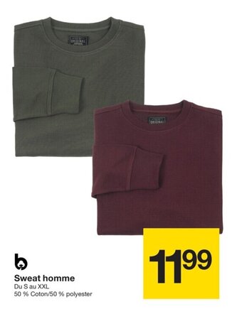 Zeeman Sweat homme offre