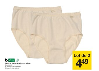 Zeeman Culotte haute Mady non teinte offre