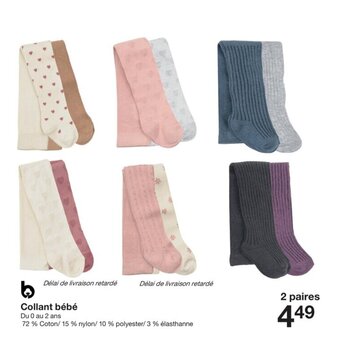 Zeeman Collant bébé offre