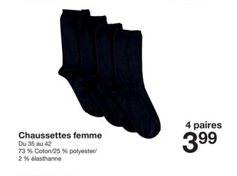 Zeeman Chaussettes femme offre