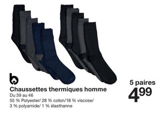 Zeeman Chaussettes thermiques homme offre