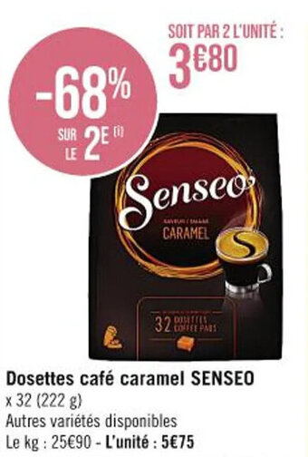 Dosettes café caramel SENSEO