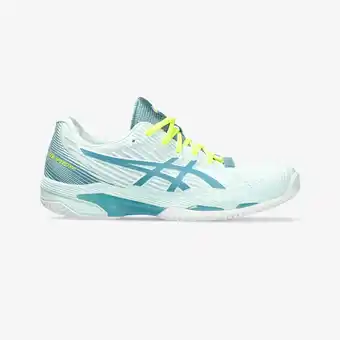 Decathlon Chaussures de tennis femme terre battue- gel solution ff 2 vert turquoise offre