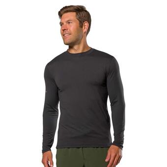 Decathlon Chemise à manches longues hommes - running - dash noir offre