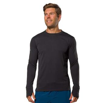Decathlon Chemise à manches longues pour hommes - running - rise noir offre