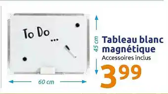 Action Tableau Blanc Magnétique offre